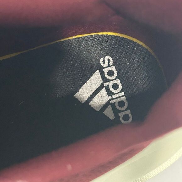 Adidas Running Sneakers Men’s Color Burgundy Maroon Knit Uppers Three Stripes - Picture 11 of 12